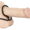 Bad Kitty C&B Loop – nastaviteľný silikónový krúžok na penis a semenníky (čierny)