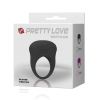 Pretty Love Bertram – vibračný erekčný krúžok z lekárskeho silikónu (čierny)