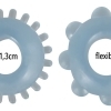 You2Toys Cock Ring Set – flexibilné erekčné krúžky (2-dielna súprava, modré)