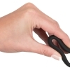 You2Toys Black Velvets – silikónový erekčný krúžok 38 mm (čierny)