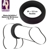You2Toys Black Velvet – silikónový erekčný krúžok 3,2 cm (čierny)