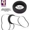 You2Toys Black Velvet – silikónový erekčný krúžok 26 mm (čierny)