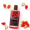 JoyDivision Warm Up Strawberry - hrejivý masážny olej jahodový (150ml)